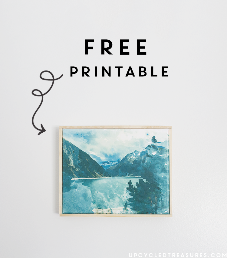 750x850 Free Printable + Easy Canvas Art From A Printed Photo - Printable Watercolor Art