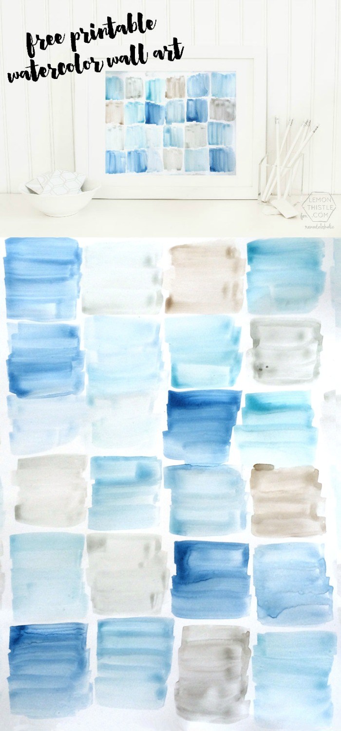 700x1500 Remodelaholic Free Printable Watercolor Art - Printable Watercolor Art
