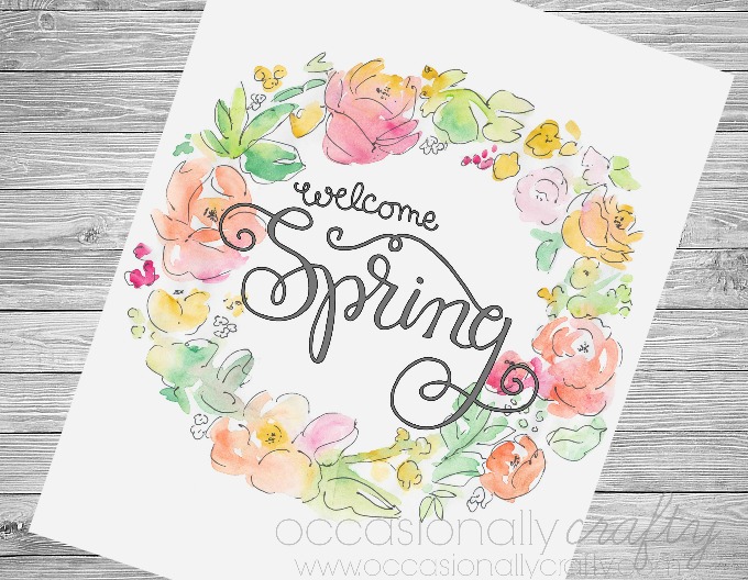 680x528 Free Printable Spring Pictures Free Spring Printable Occasionally - Printable Watercolor Pages