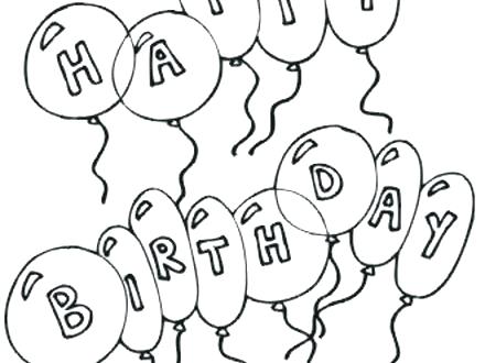 440x330 Happy Birthday Card Printable Coloring Pages Cards Colouring Free - Printable Watercolor Pages