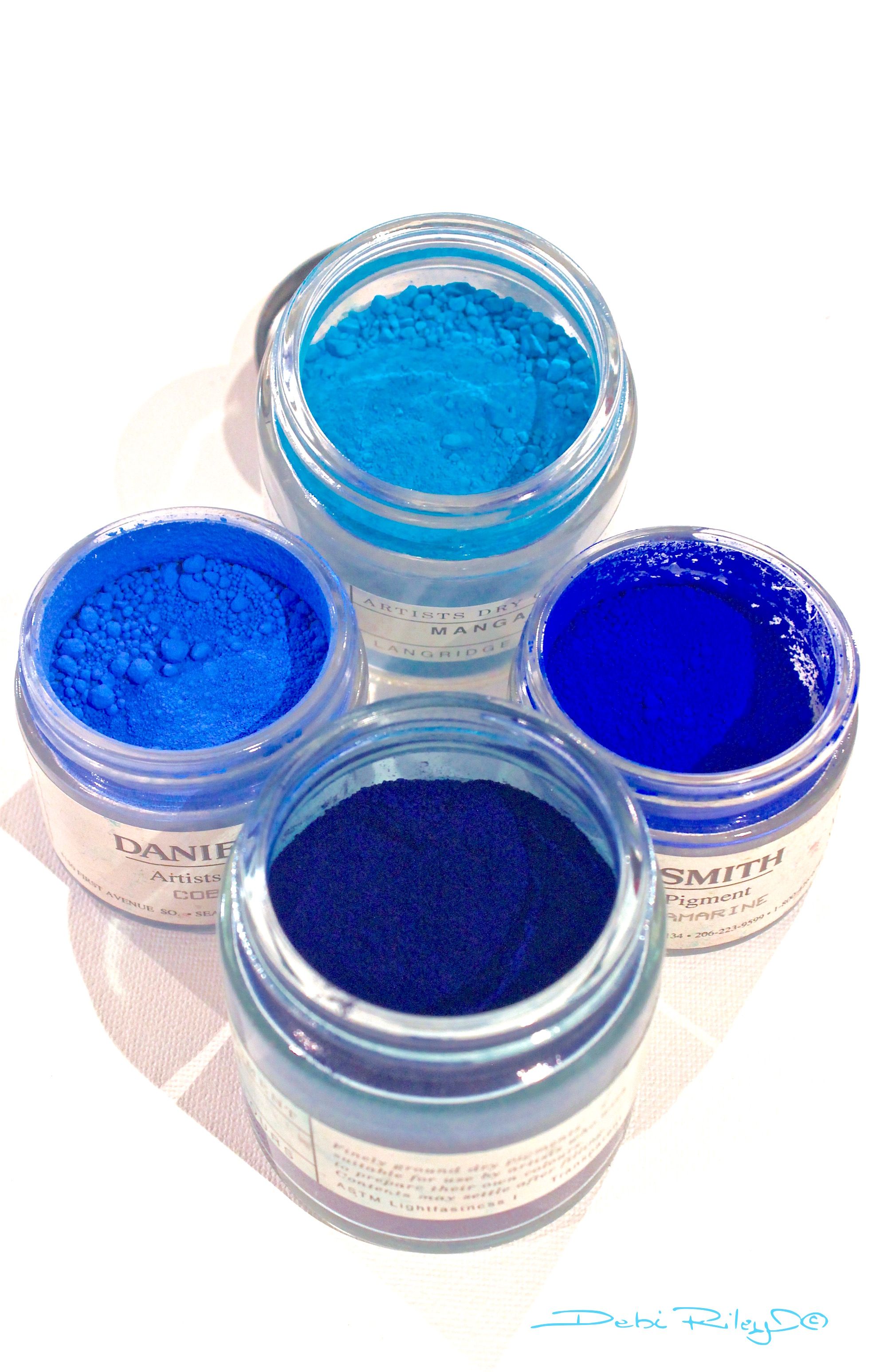 1966x3092 Watercolor Pigments Cobalt Blue, Prussian Blue, Ultramarine Blue - Prussian Blue Watercolor