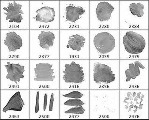 500x402 Free Watercolor Photoshop Brushes - Ps Watercolor Brush