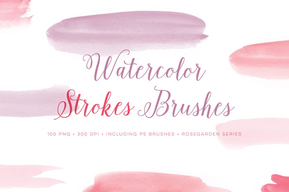 1000x666 Watercolour Photoshop Brushes Brush Str Design Bundles - Ps Watercolor Brush