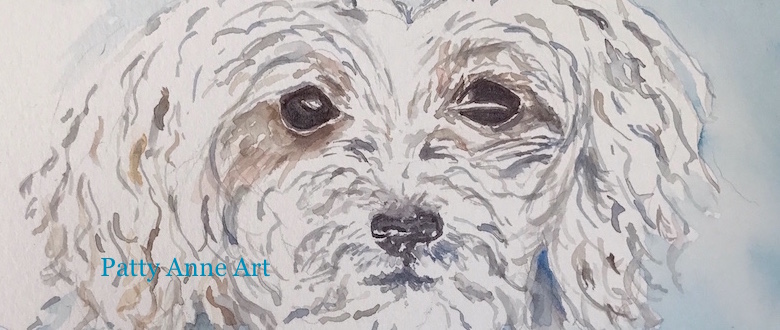 780x330 Cute Puppy Watercolor Process Patty Anne Art - Puppy Watercolor