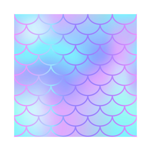 630x630 Purple Blue Watercolor Mermaid Pattern - Purple Blue Watercolor