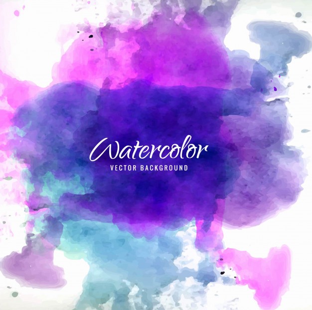 626x623 Purple And Blue Watercolor Background Vector Free Download - Purple Blue Watercolor