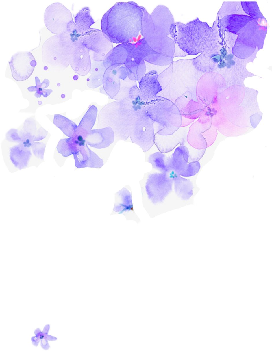 941x1215 Flowers Watercolor Watercolorflowers Purple - Purple Flower Watercolor