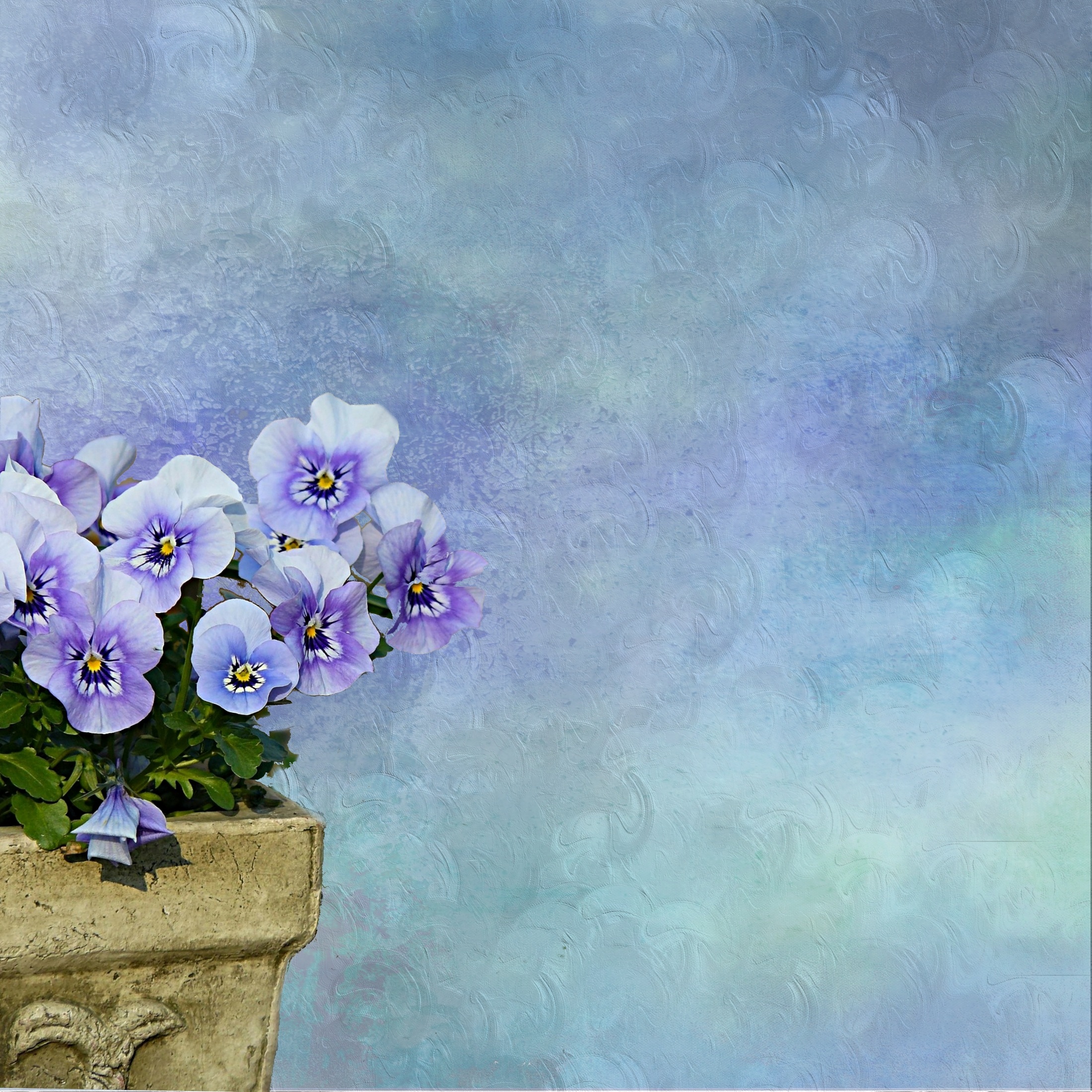 2200x2200 Free Images Blossom, Sky, Texture, Flower, Purple, Petal, Spring - Purple Green Watercolor