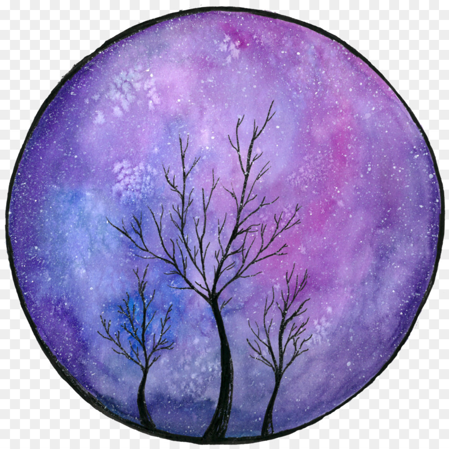 900x900 Galaxy Violet Purple Color Lilac - Purple Green Watercolor