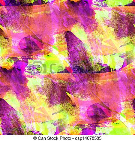 450x470 Seamless Purple Green Yellow Watercolor Background. - Purple Green Watercolor