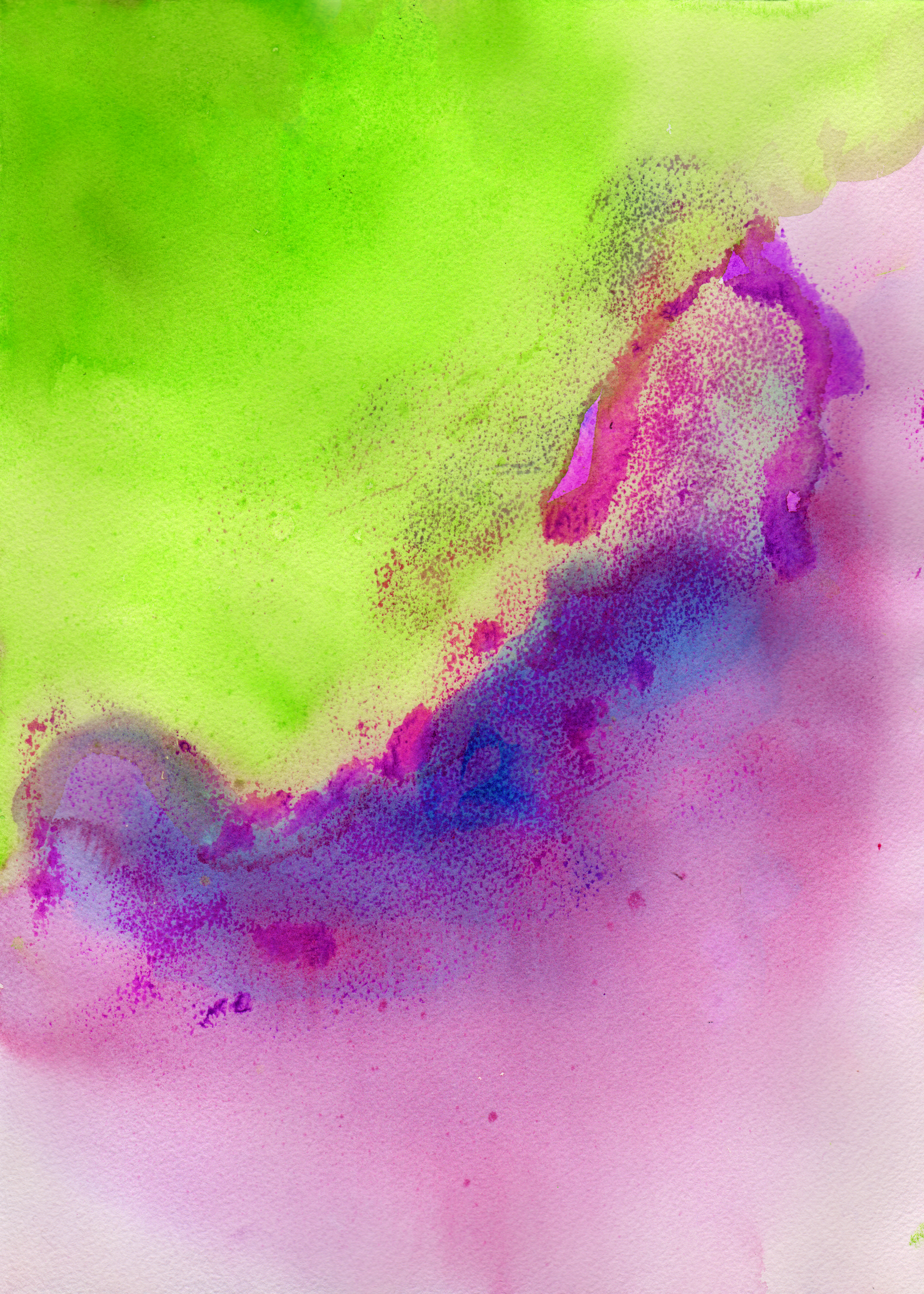 3000x4200 Watercolor Texture By Jempavia - Purple Green Watercolor