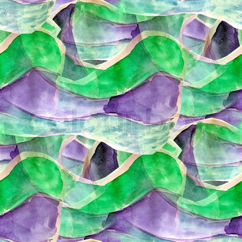 800x800 Art Seamless Texture Blue, Green, Purple Pattern Background - Purple Green Watercolor