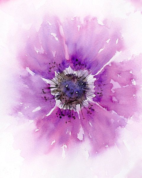 Purple Watercolor Art