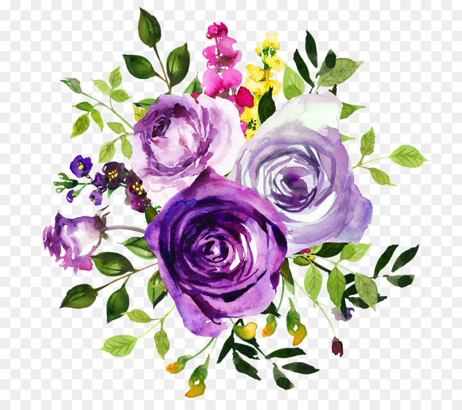 900x800 Flower Purple Watercolor Painting Violet Clip Art - Purple Watercolor Art