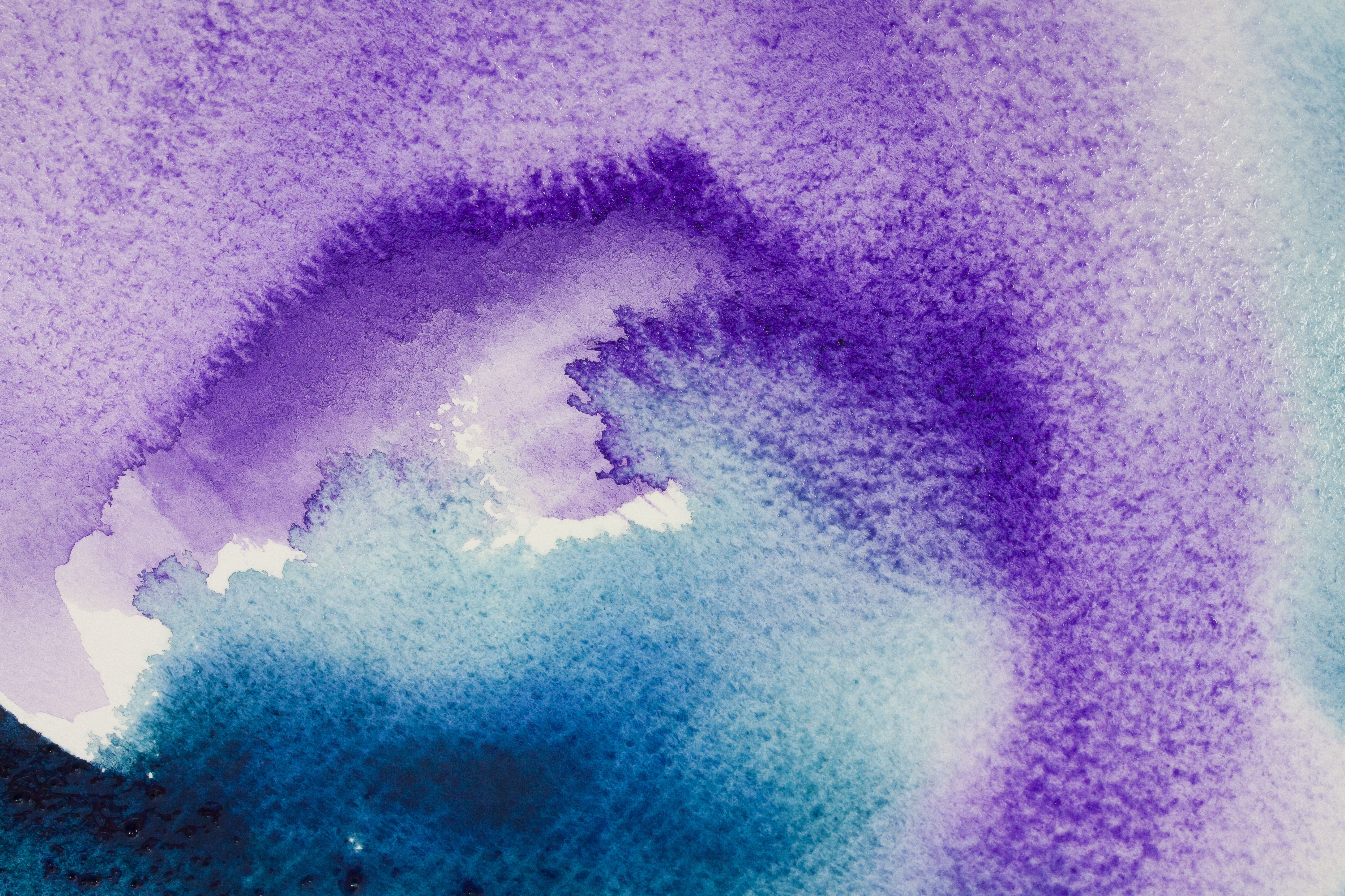 4752x3168 Free Images Texture, Purple, Run, Color, Paint, Blue, Painting - Purple Watercolor Background