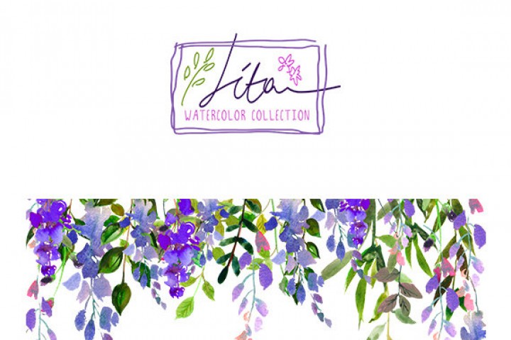 720x479 Purple Watercolor Flowers Clipart Collection By Whiteheartdesign - Purple Watercolor Flowers