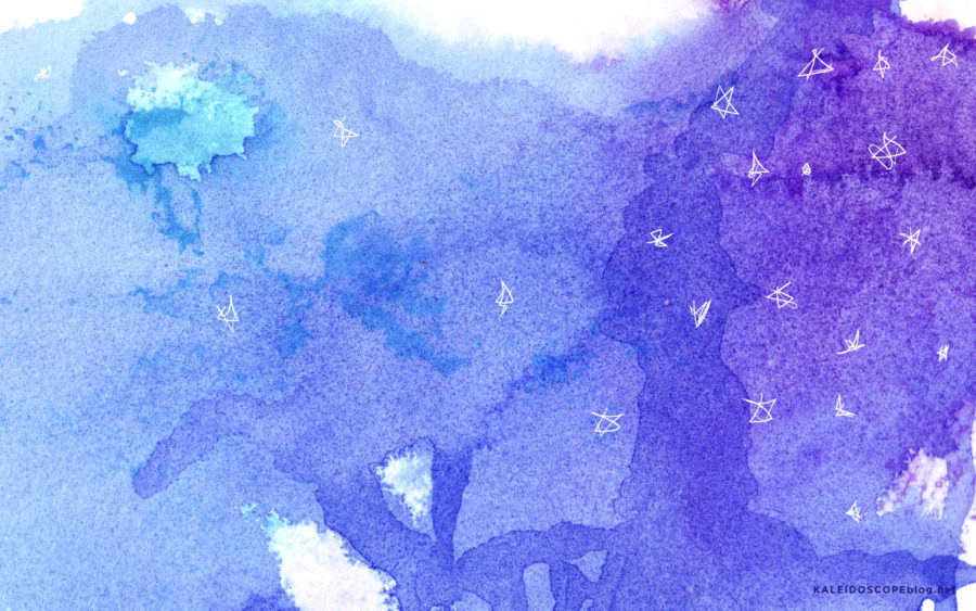 900x563 Watercolour Nights Wallpaper Design - Purple Watercolor Wallpaper