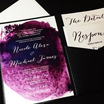 354x354 Best Watercolor Wedding Invitations Products On Wanelo - Purple Watercolor Wedding Invitations