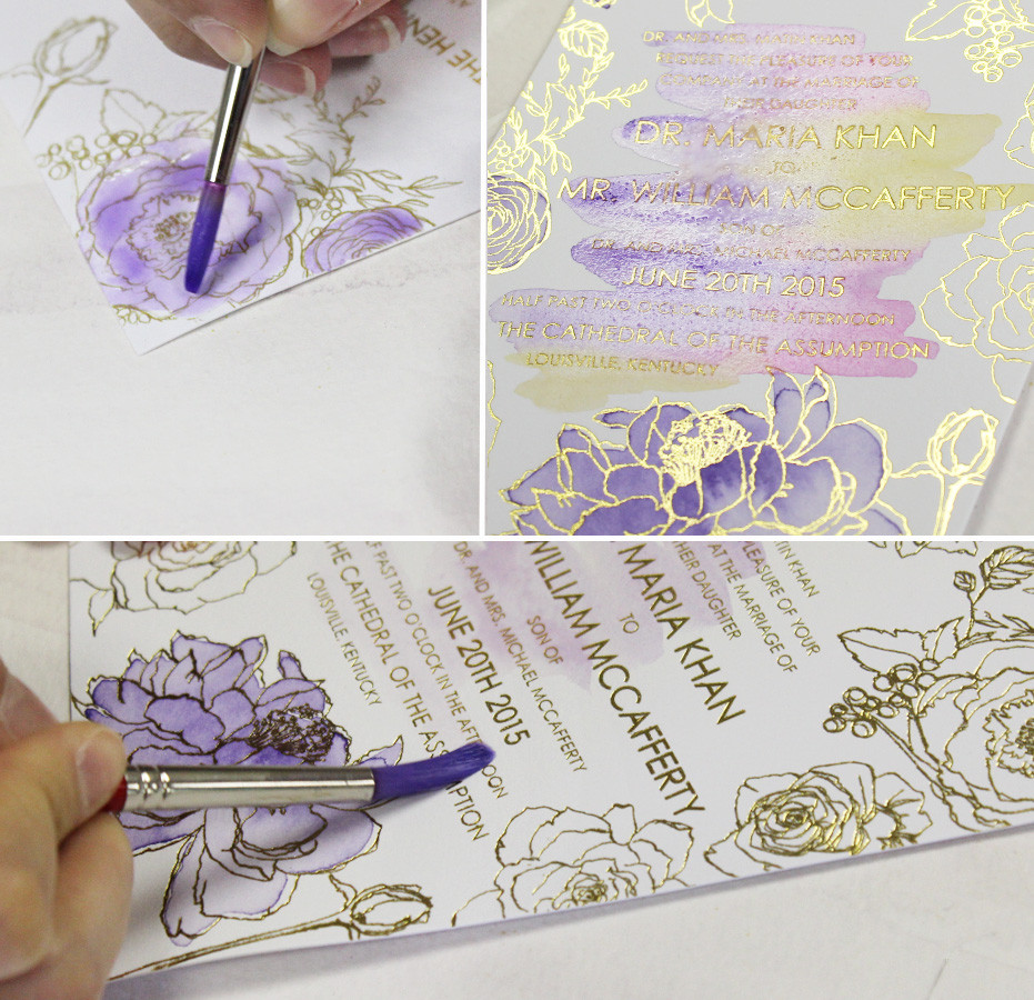 931x900 Watercolor Wedding Invitations Awesome A Peek Into The Studio - Purple Watercolor Wedding Invitations