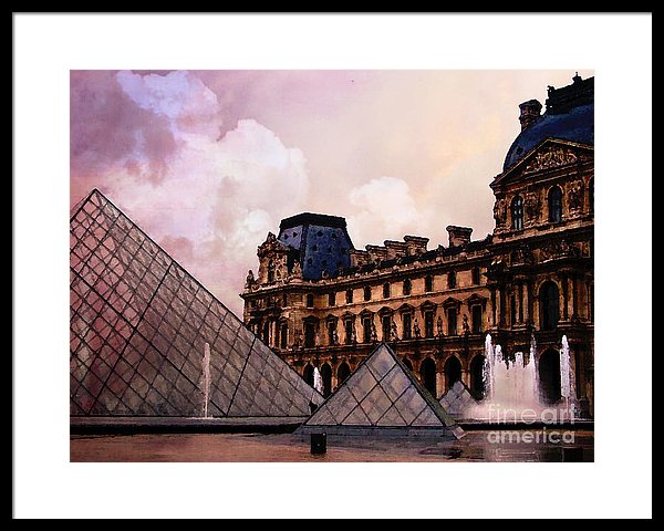 600x480 Surreal Louvre Museum Pyramid Watercolor Paintings - Pyramid Watercolor