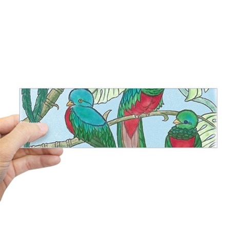 460x460 Quetzal Bird Car Accessories - Quetzal Watercolor