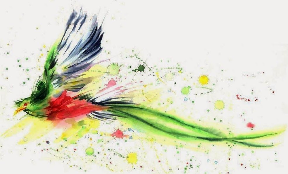 985x595 Quetzal Phoenix Tatoo, Tattoo And Tatoos - Quetzal Watercolor