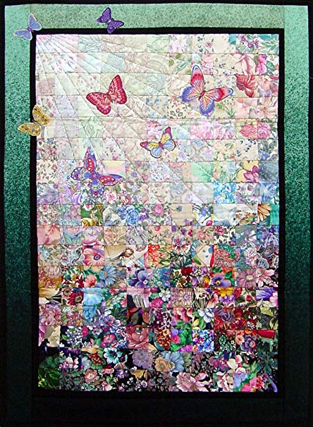 444x606 Whims Watercolor Quilt Kits Butterflies Are Free - Quilt Watercolor