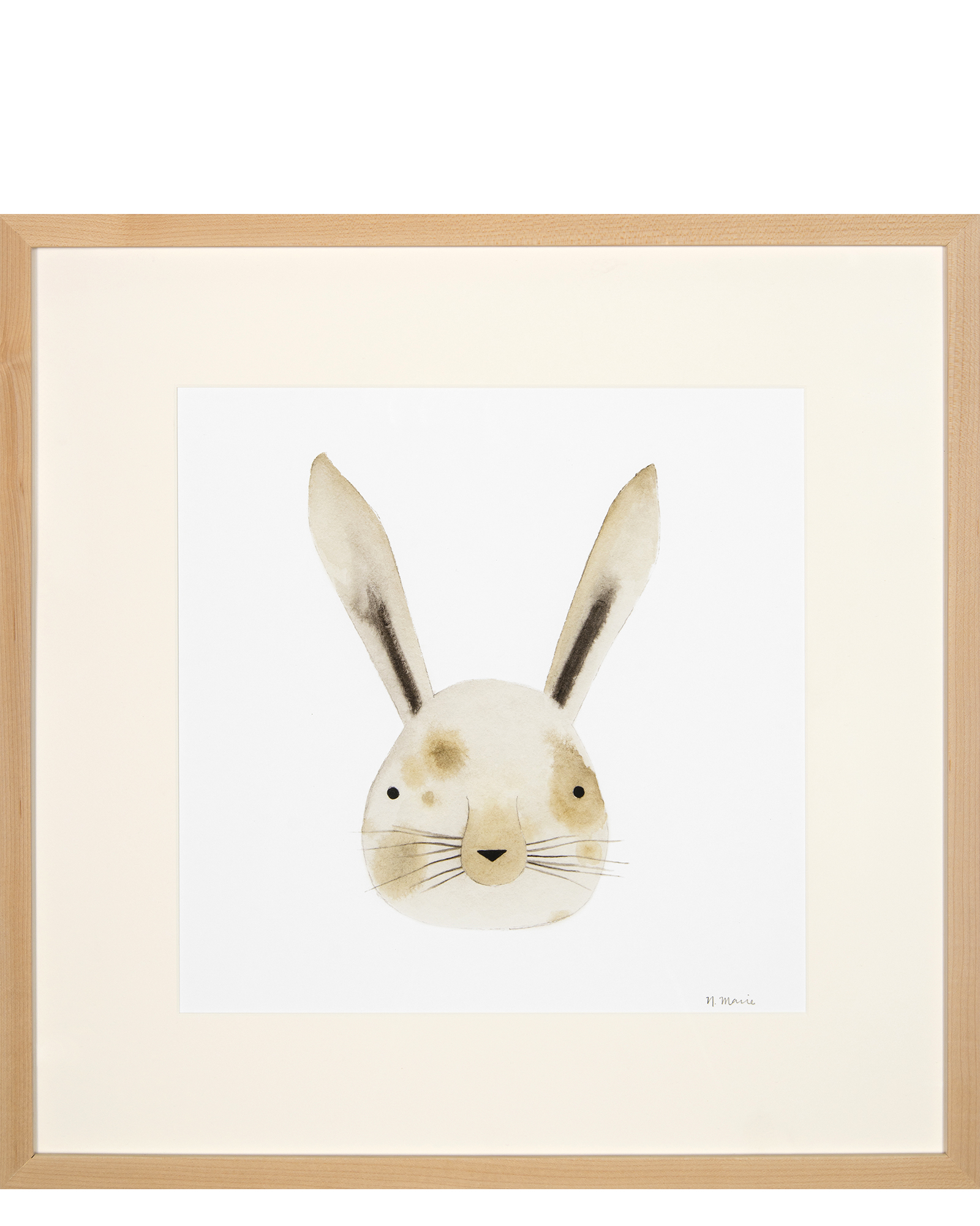 1600x2000 Rabbit Watercolor Face By Emma Jones - Rabbit Watercolor