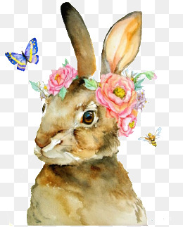 260x323 Rabbit Watercolor Png, Vectors, Psd, And Clipart For Free Download - Rabbit Watercolor