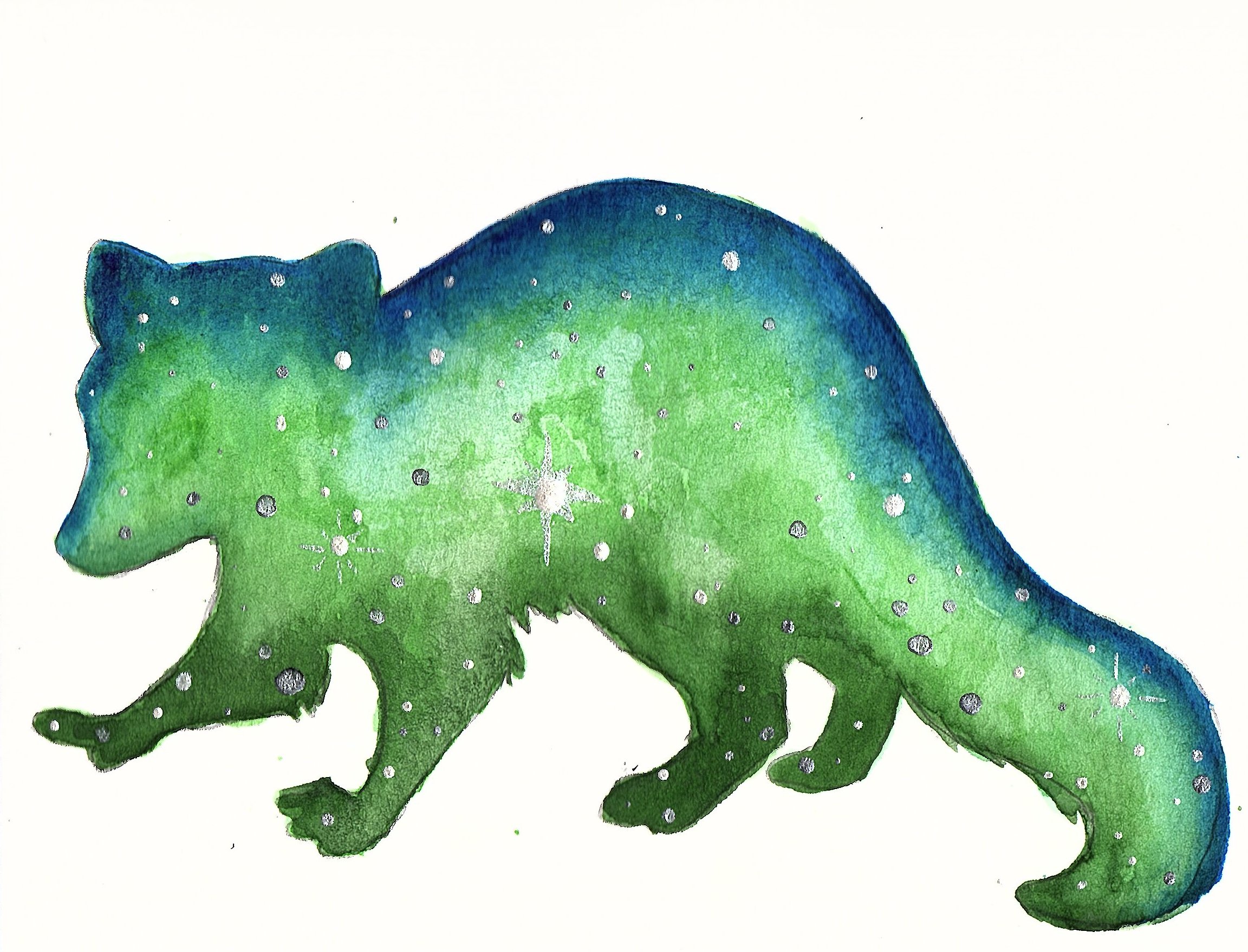 2304x1758 Galaxy Raccoon Watercolor Inkpawz Art Online Store Powered By - Raccoon Watercolor