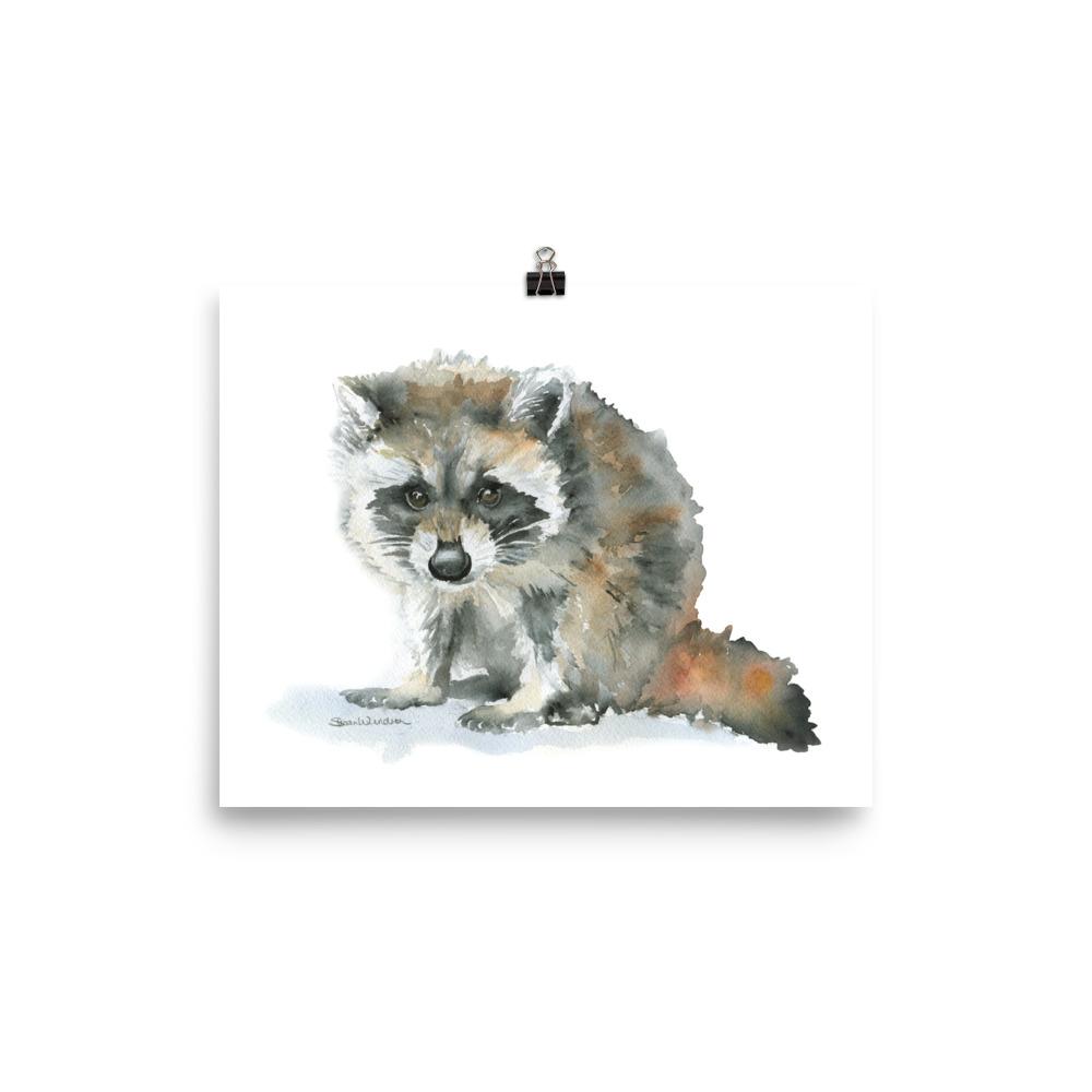 1000x1000 Raccoon Watercolor Susan Windsor - Raccoon Watercolor