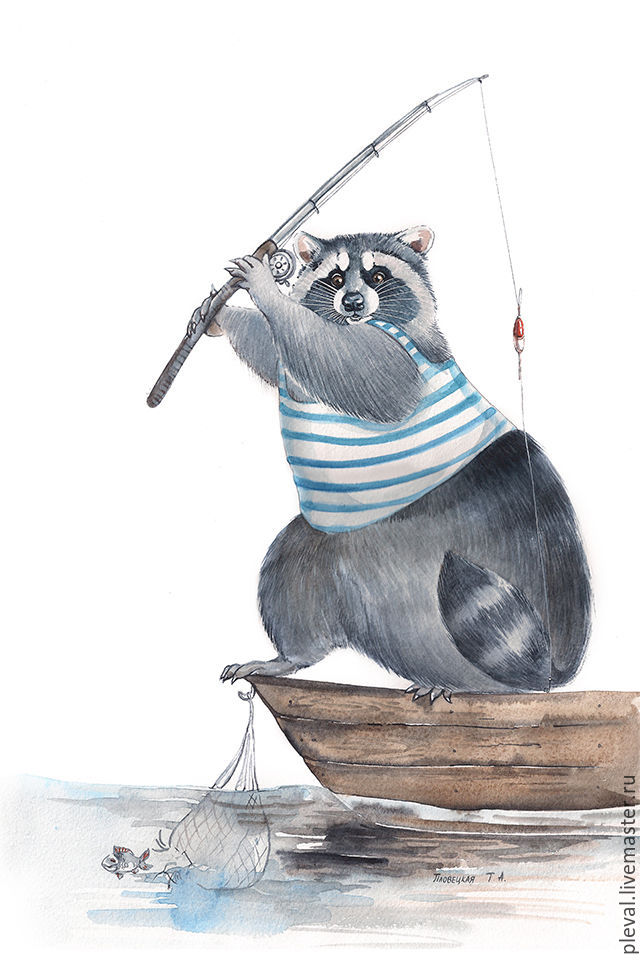 640x960 Raccoon Watercolor Painting - Raccoon Watercolor