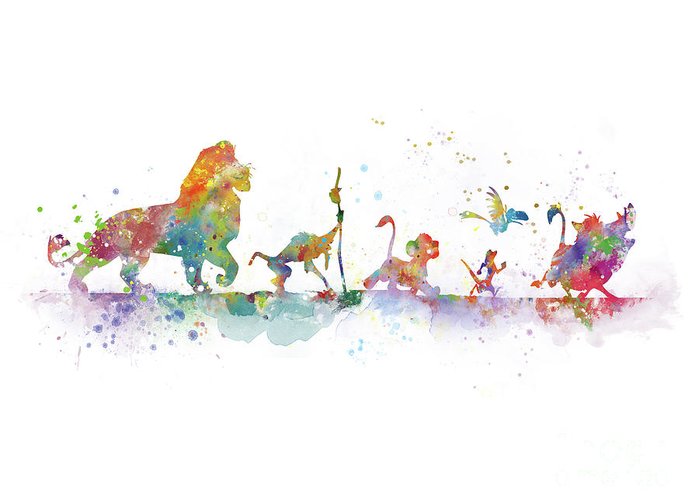 700x500 Cinderalla Art Fine Art America - Rafiki Watercolor