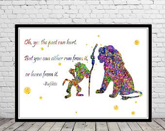 340x270 The Lion King Rafiki And Simba Watercolor Art Print Wall Art Etsy - Rafiki Watercolor