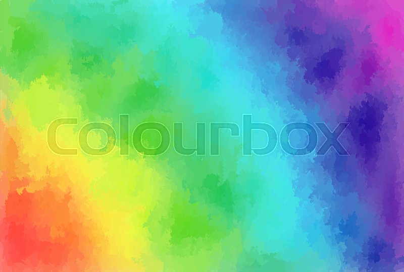 800x540 Bright Rainbow Watercolor Backgrounds For Your Design. Stock - Rainbow Watercolor