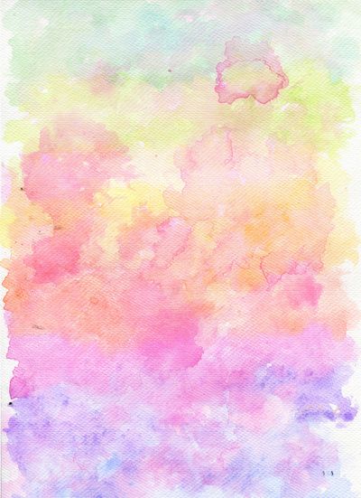 400x551 Rainbow Watercolour Gradient Art Print Clip Art Amp Illustrations - Rainbow Watercolor Background