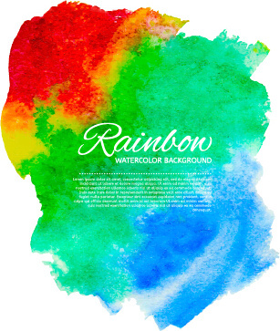307x363 Beautiful Rainbow Watercolor Background Png Images, Backgrounds - Rainbow Watercolor Background