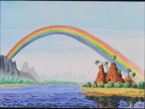 480x360 Landscape Rainbow Watercolor Painting Review - Rainbow Watercolor Painting