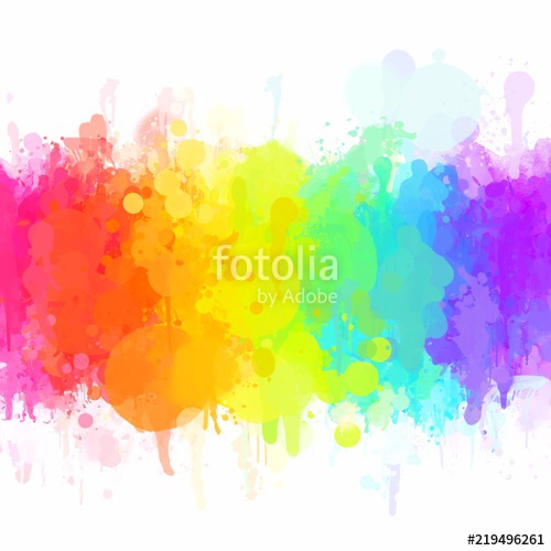 500x500 Abstract Rainbow Watercolor Painting Stock Photo And Royalty Free - Rainbow Watercolor Painting