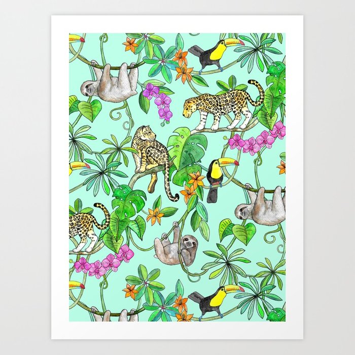 700x700 Rainforest Friends - Rainforest Watercolor