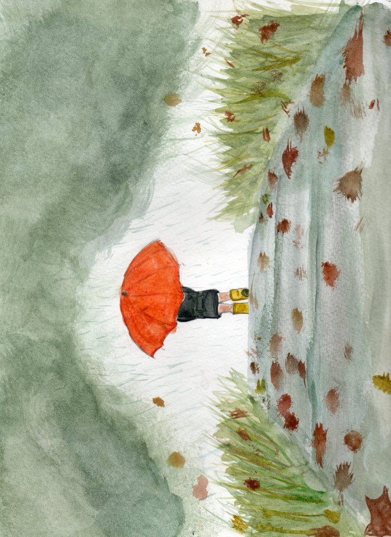 763x1048 Rainy Day Watercolor By Ticketmeister - Rainy Day Watercolor