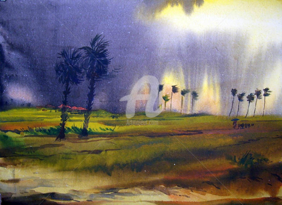 900x653 Rainy Day - Rainy Day Watercolor