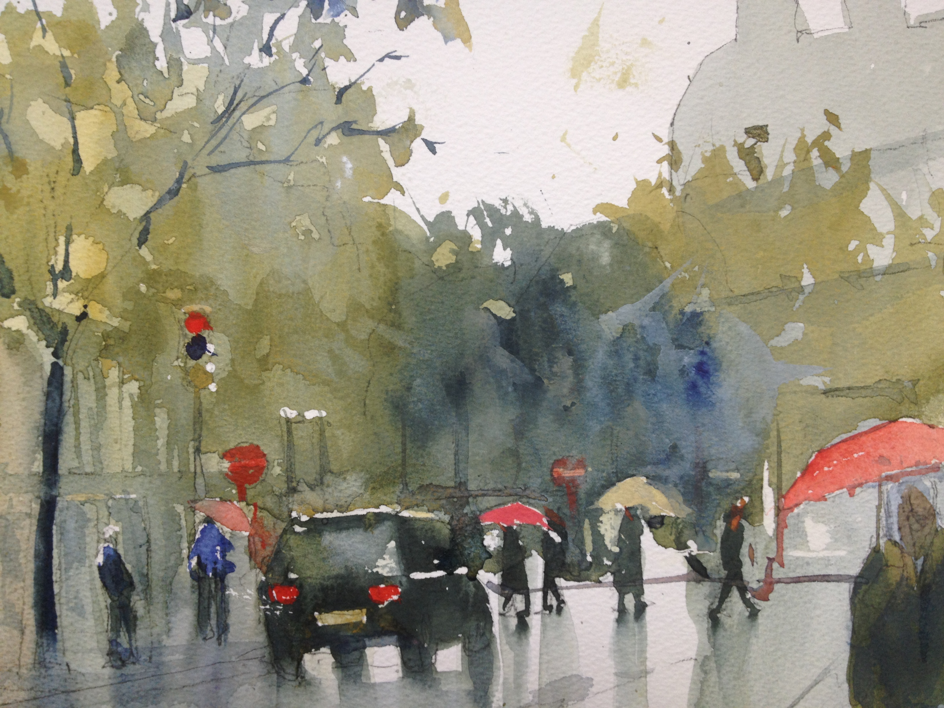 3264x2448 The Watercolor Experience With Peter Ulrich The Art League Blog - Rainy Day Watercolor