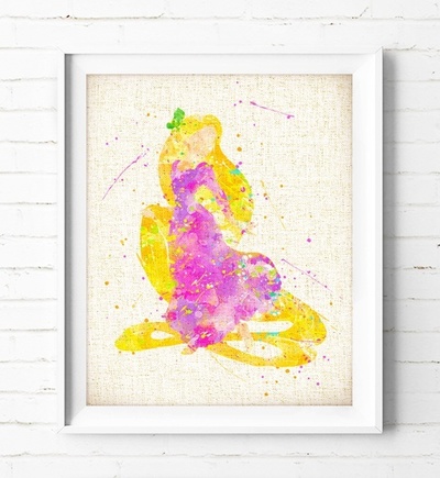 400x435 Qoo10 - Rapunzel Watercolor