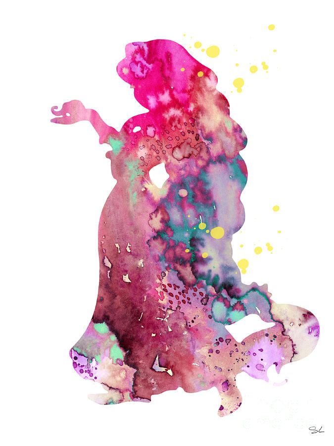 675x900 Rapunzel Painting By Watercolor Girl - Rapunzel Watercolor