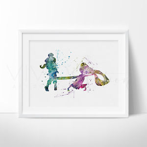 300x300 Rapunzel Tangled Watercolor Princess Nursery Art Print Wall Decor - Rapunzel Watercolor