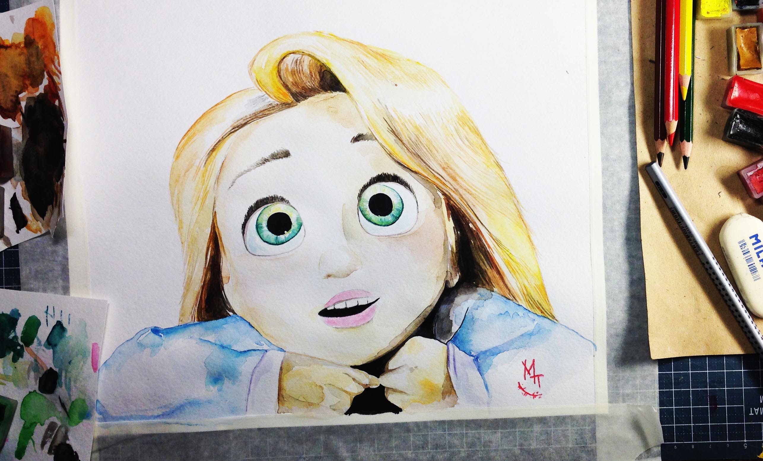 Rapunzel Watercolor At Paintingvalley.com 