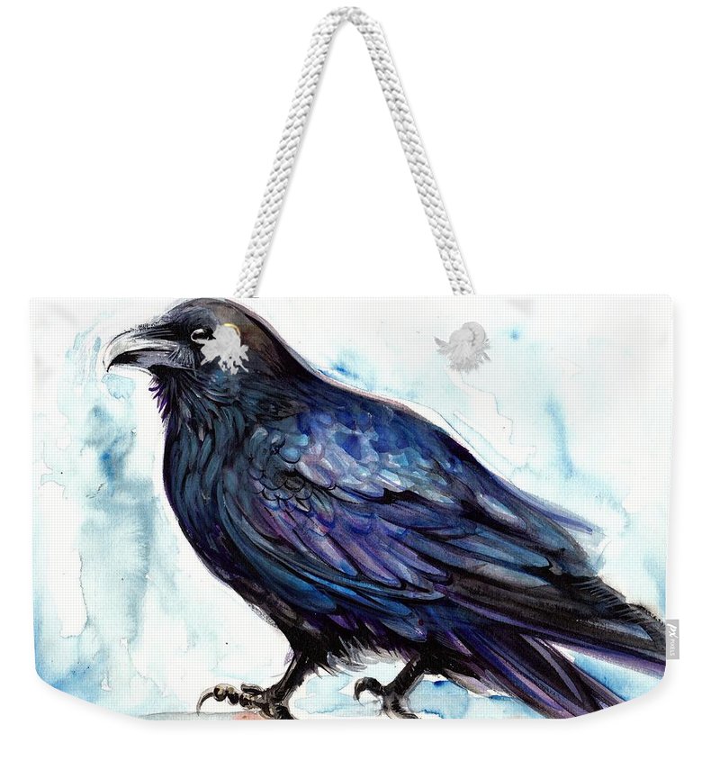 800x845 Raven Resting - Raven Watercolor