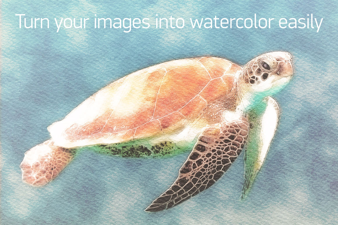 1160x772 Real Watercolor Action For Photoshop - Real Watercolor