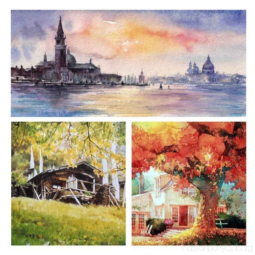 500x500 Shuttle Art 52 Pack Real Watercolor Brush Pens 50 Colors - Real Watercolor